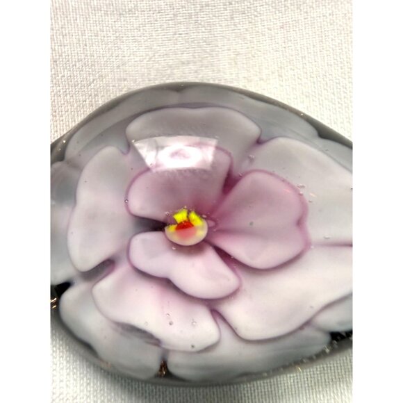 Murano Style Glass Flower Necklace & Earrings Set – Pink Ribbon Cord – Fashion J - Picture 8 of 16